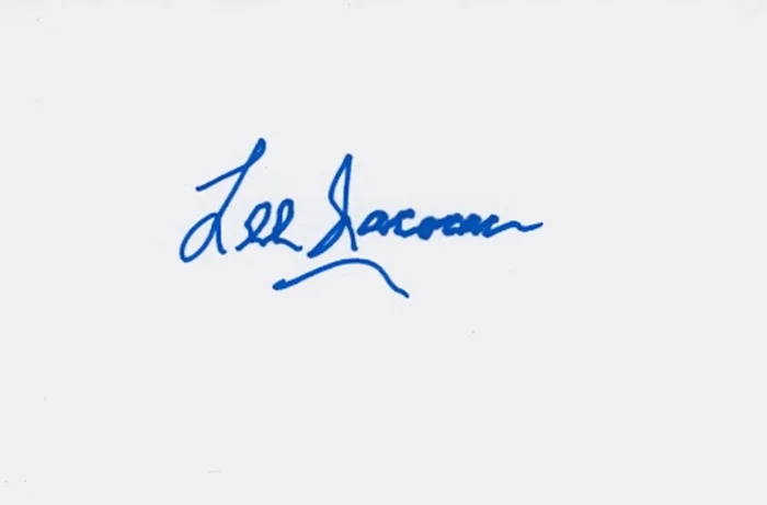 Lee Iacocca autograph