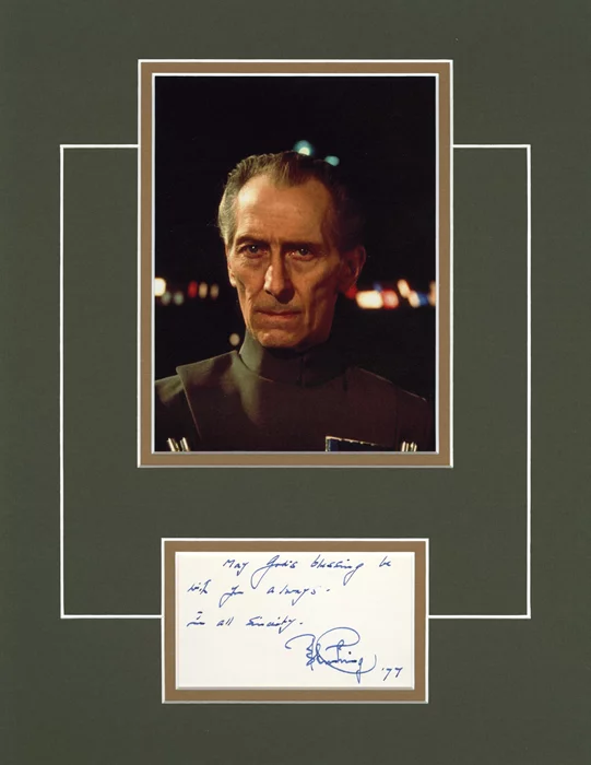 Peter Cushing autograph