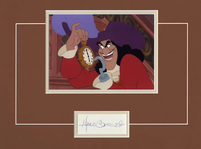 Hans Conried as Captain Hook autograph