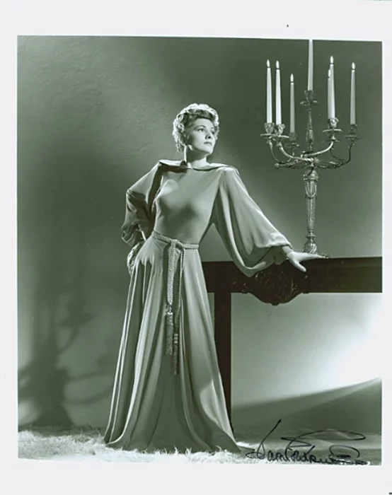 Joan Fontaine autograph