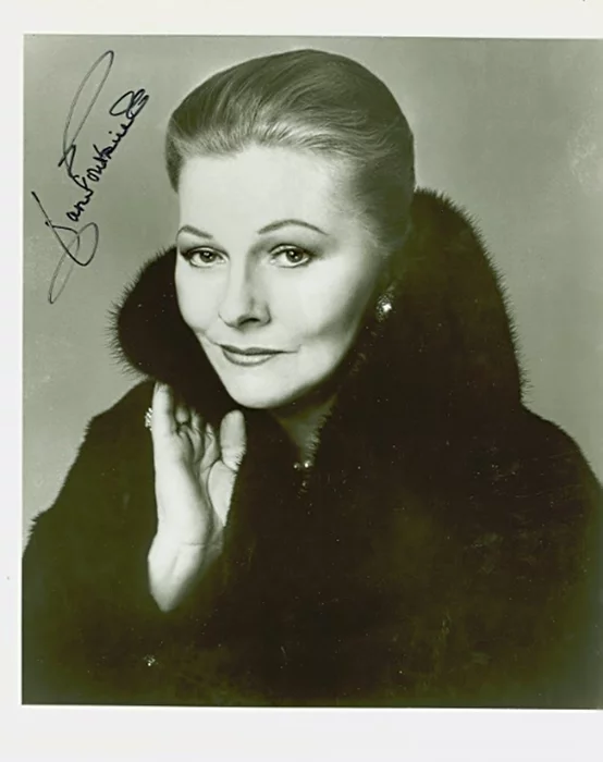 Joan Fontaine autograph