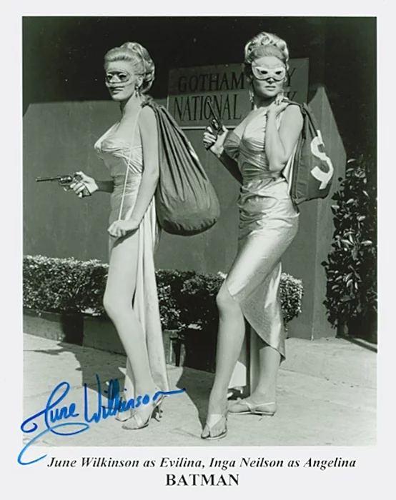 June Wilkinson autograph