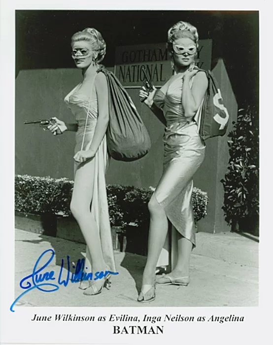 June Wilkinson autograph