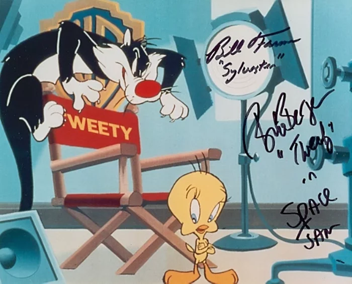 Sylvester and Tweety autograph