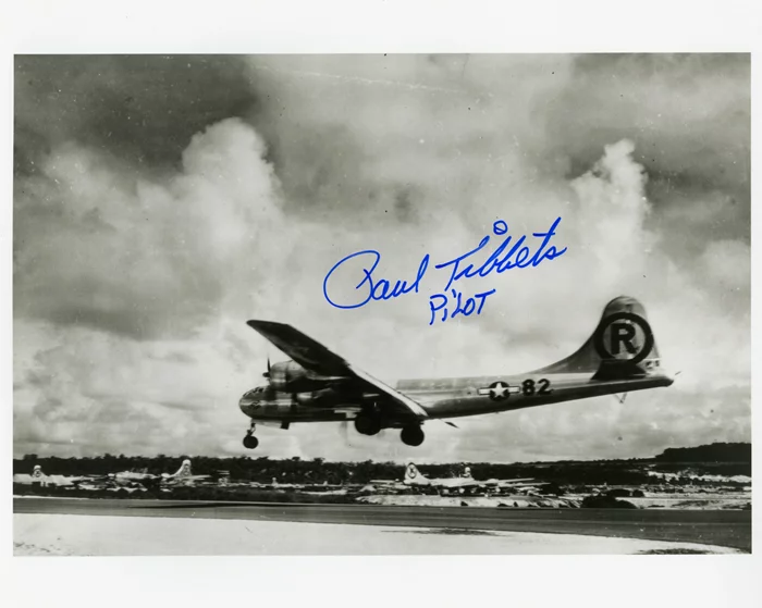 Paul W. Tibbets autograph