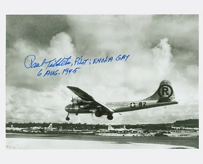 Paul W. Tibbets autograph