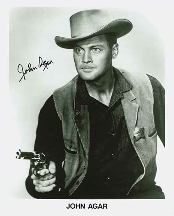 John Agar autograph