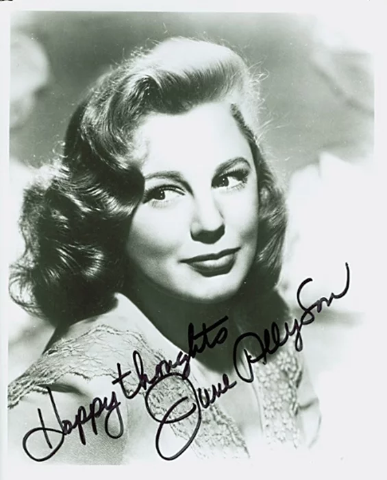 June Allyson autograph