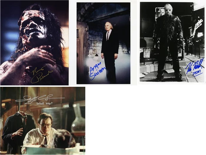 Horror Movie Signed Lot autograph