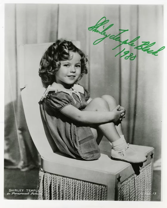 Shirley Temple-Black autograph