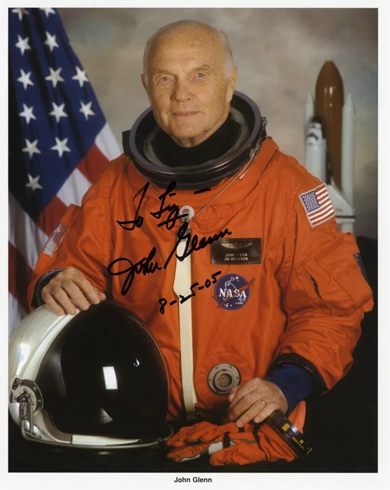 John Glenn autograph