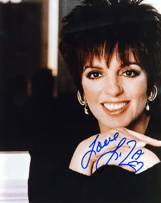 Liza Minnelli autograph