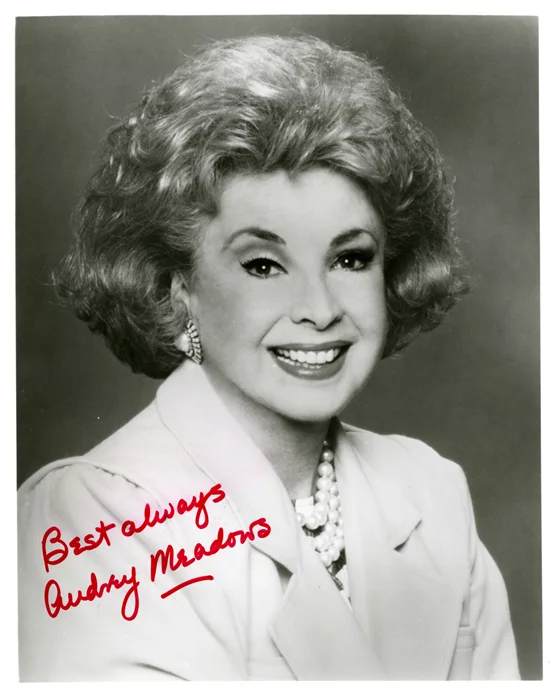 Audrey Meadows autograph