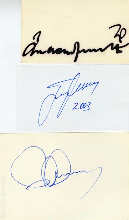 The Three Tenors autograph