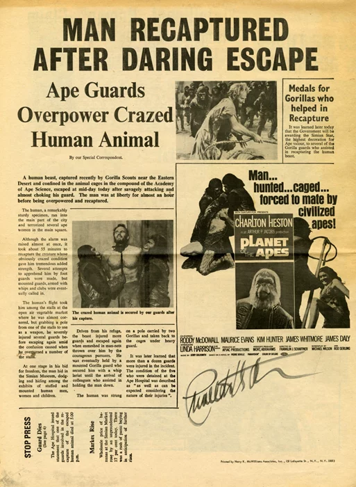 Charlton Heston autograph