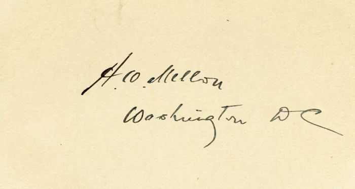 Andrew Mellon autograph