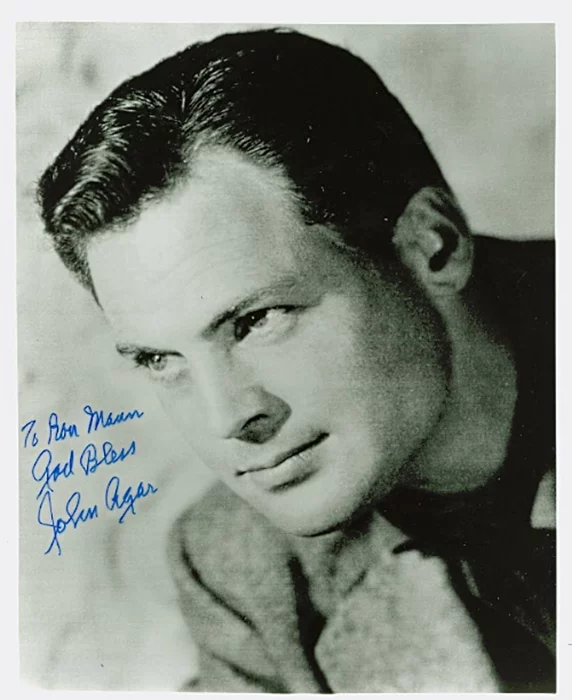 John Agar autograph