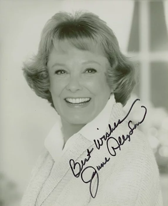 June Allyson autograph