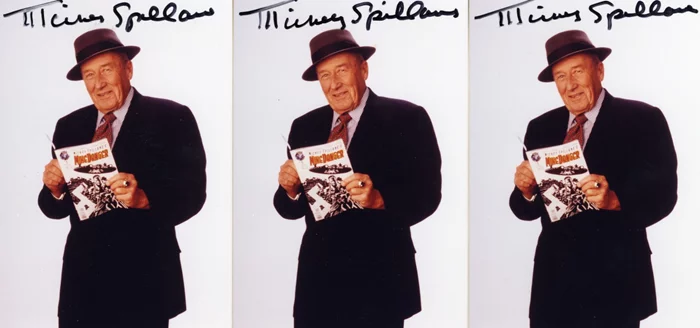 Mickey Spillane autograph