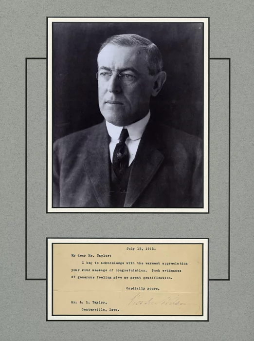 Woodrow Wilson autograph