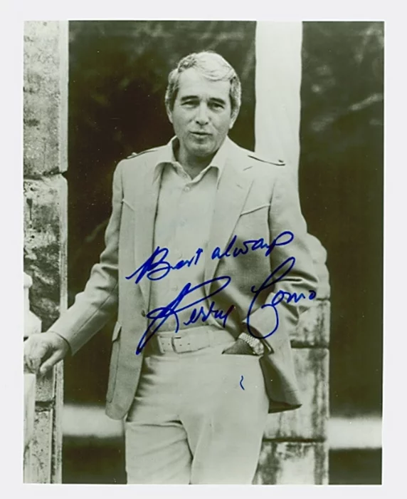 Perry Como autograph