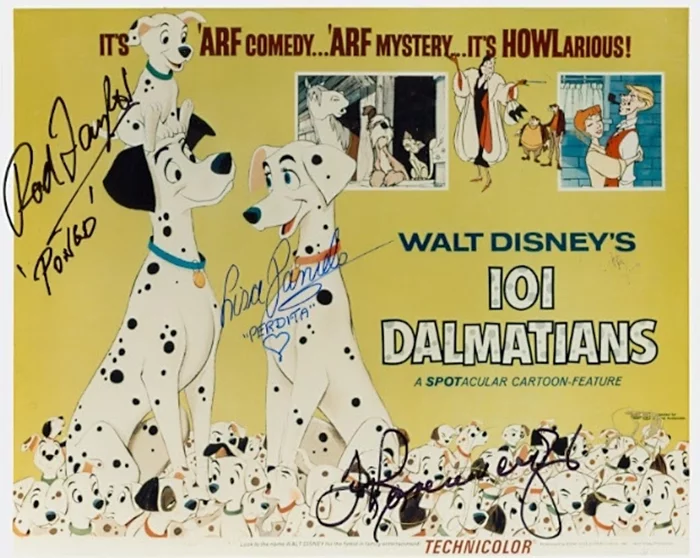 101 Dalmatians autograph