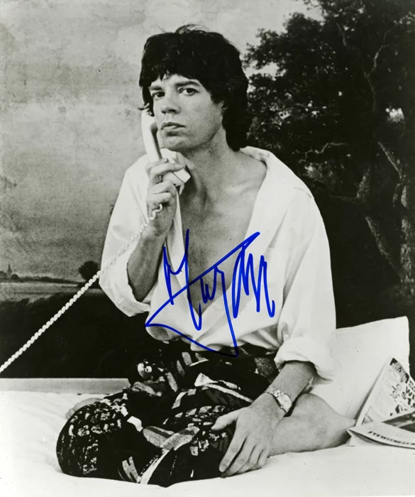 Mick Jagger autograph