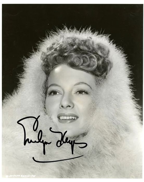 Evelyn Keyes autograph