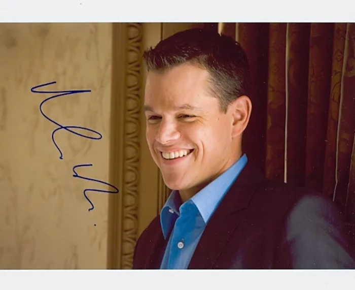 Matt Damon autograph