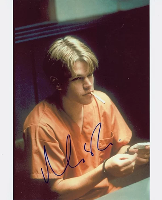 Matt Damon autograph