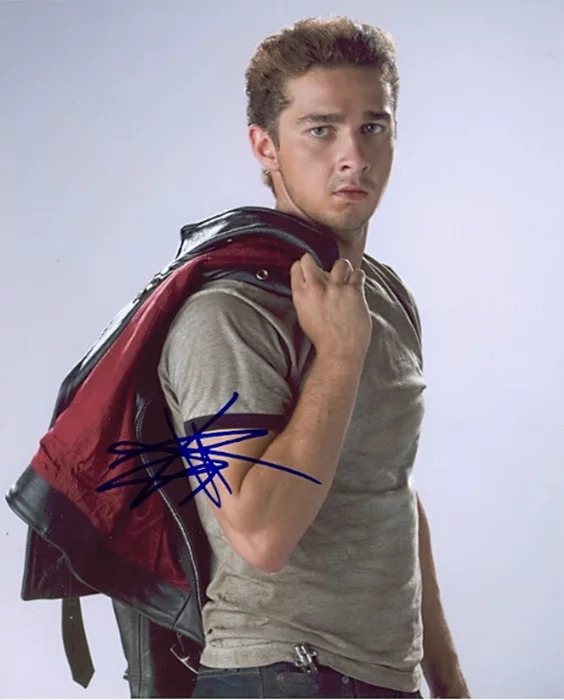 Shia LaBeouf autograph