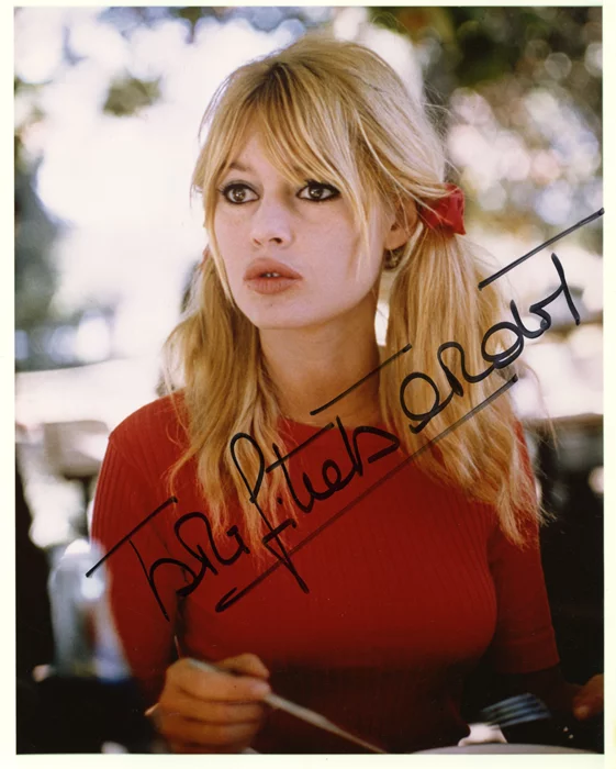 Brigitte Bardot autograph