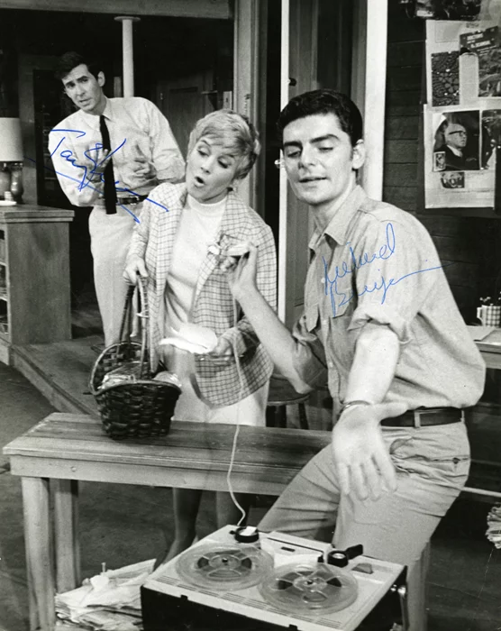 Anthony Perkins & Richard Benjamin autograph