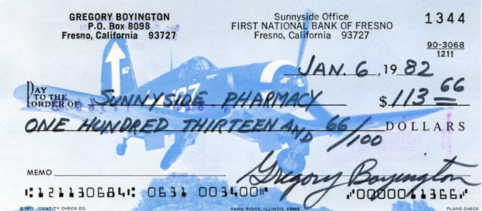 Pappy Boyington autograph