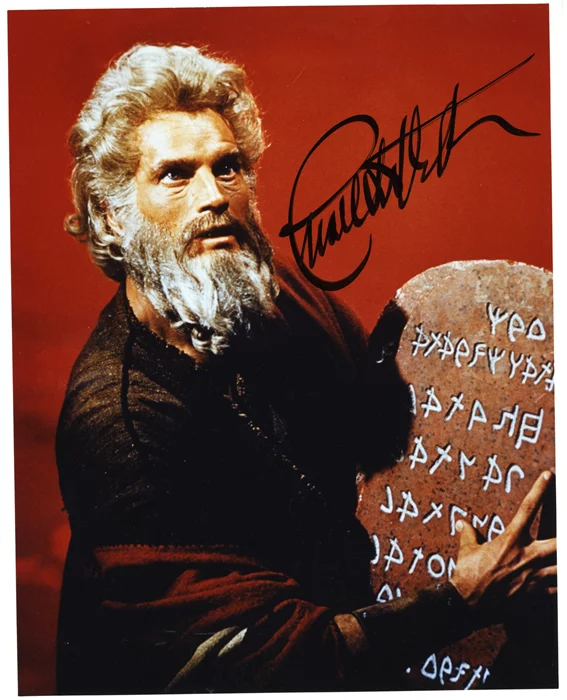 Charlton Heston autograph