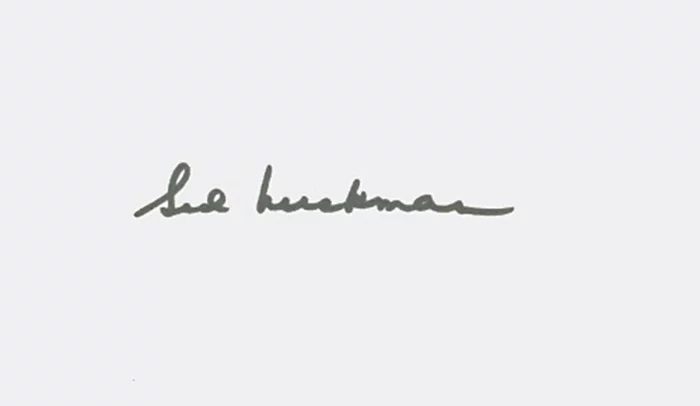 Sid Luckman autograph