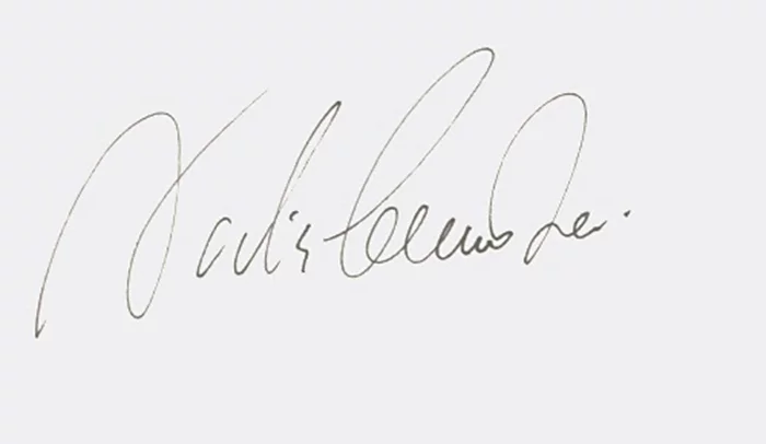 Nadia Comaneci autograph