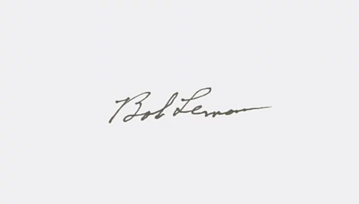 Bob Lemon autograph