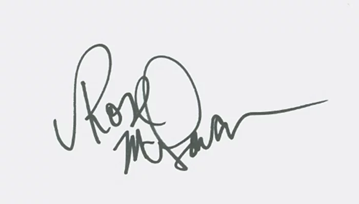 Rose McGowan autograph