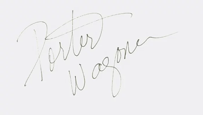 Porter Wagoner autograph