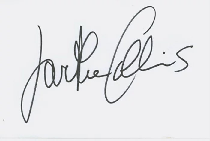 Jackie Collins autograph
