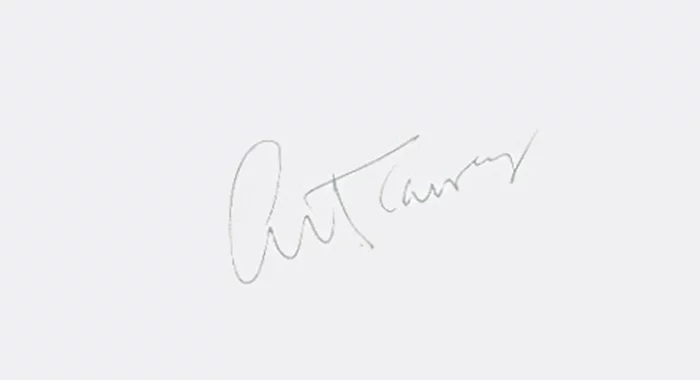 Art Carney autograph