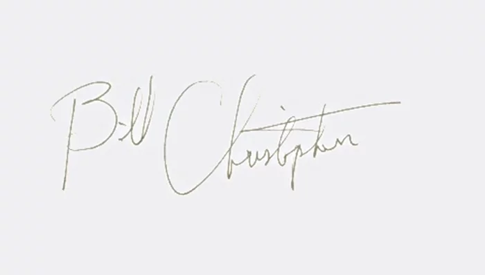 William Christopher autograph