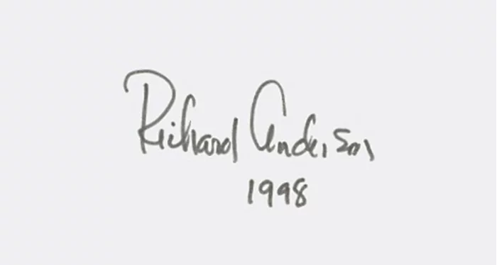 Richard Anderson autograph