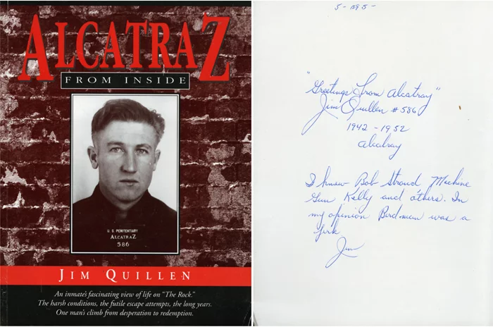 Alcatraz autograph
