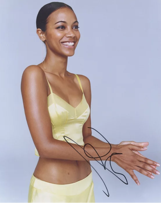 Zoe Saldana autograph