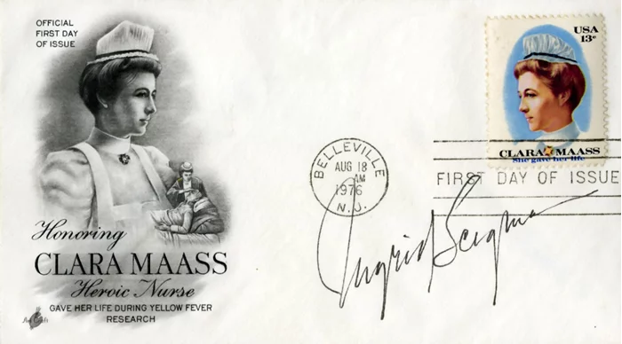 Ingrid Bergman autograph
