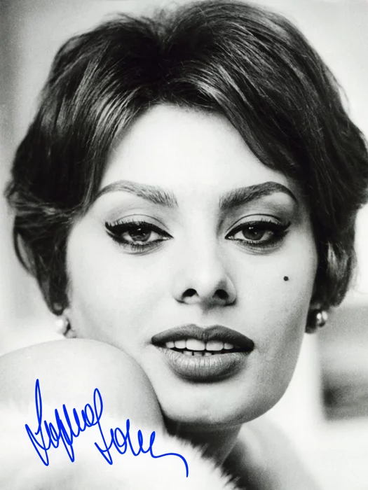 Sophia Loren autograph