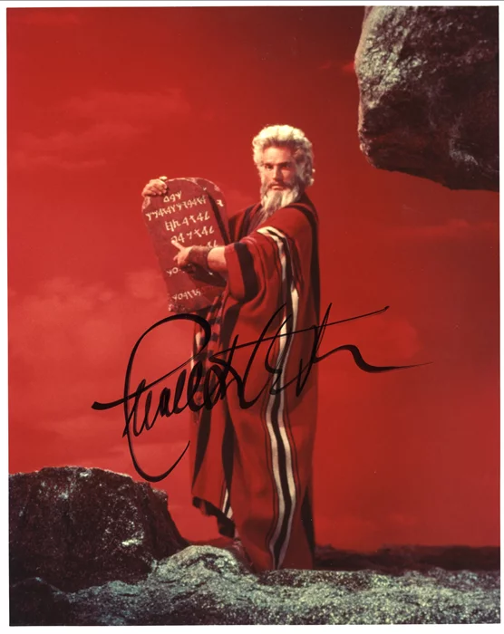 Charlton Heston autograph