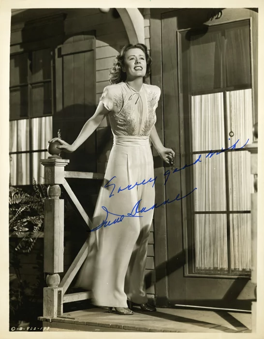 Irene Dunne autograph